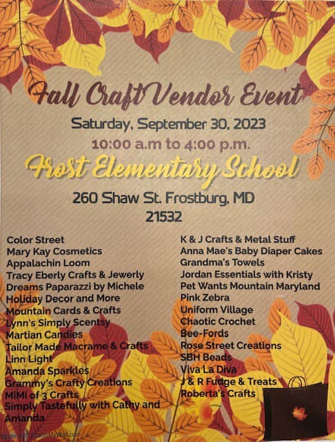 Frost Elementary School Craft And Vendor Show | Downtown Frostburg